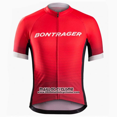2016 Maillot Ciclismo Trek Bontrager Rouge et Noir Manches Courtes et Cuissard